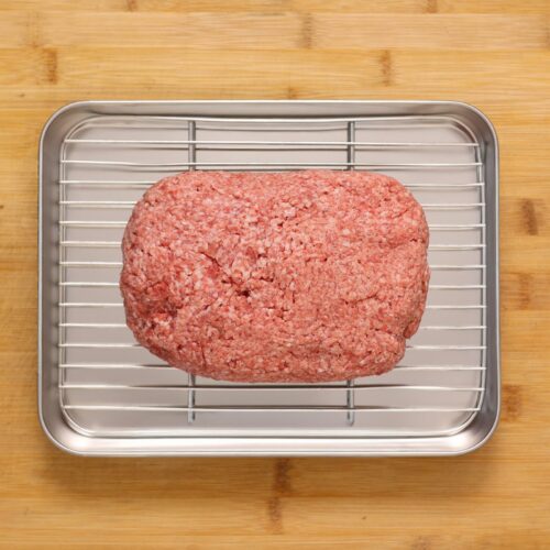 Fresh minced lean beef fine