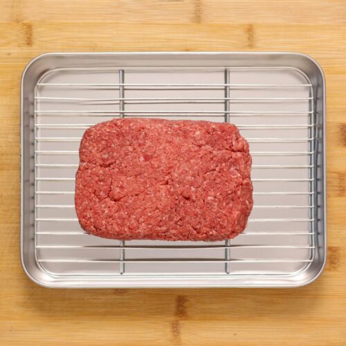 Fresh minced lean beef coarse