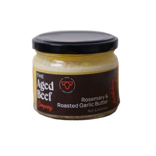 The aged beef Rosemay garlic butter